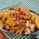 BATATA RÚSTICA C/ QUEIJO E BACON 650 gr